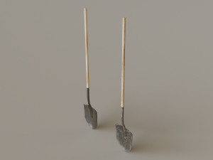 Outdoor Tools And Wheelbarrow 3Dモデル