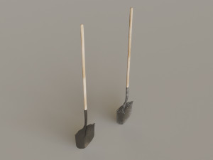 Outdoor Tools And Wheelbarrow 3Dモデル