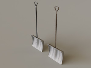 Outdoor Tools And Wheelbarrow 3Dモデル