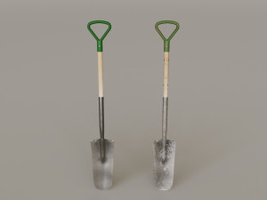 Outdoor Tools And Wheelbarrow 3Dモデル