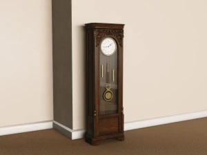 Grandfather Clock 3D Model
