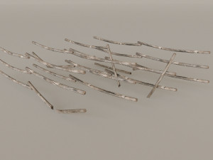 Mountain Fence Pack Model 3D