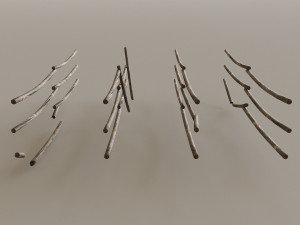 Mountain Fence Pack Model 3D