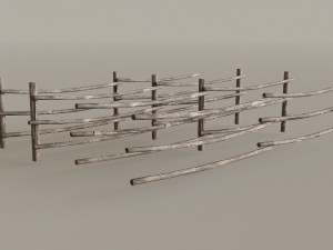 Mountain Fence Pack Model 3D