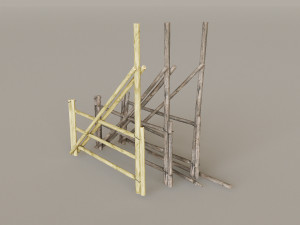 Mountain Fence Pack Model 3D