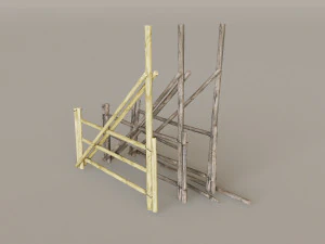 Mountain Fence Pack 3D Model