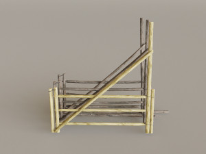 Mountain Fence Pack Model 3D