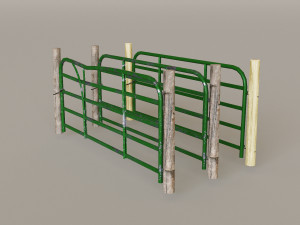 Mountain Fence Pack Model 3D