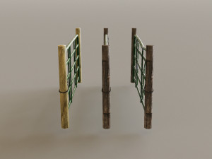 Mountain Fence Pack Model 3D