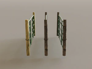 Mountain Fence Pack 3D Model