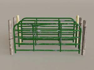 Mountain Fence Pack 3D Model