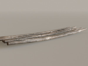 Mountain Fence Pack Model 3D