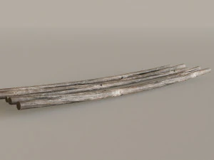 Mountain Fence Pack 3D Model