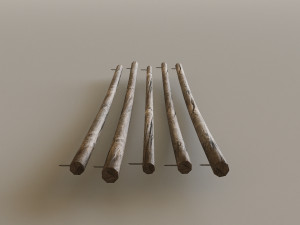 Mountain Fence Pack Model 3D