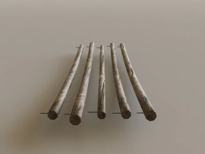 Mountain Fence Pack 3D Model
