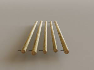 Mountain Fence Pack Model 3D