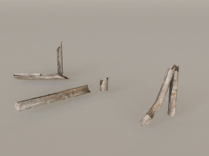 Mountain Fence Pack Model 3D