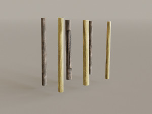 Mountain Fence Pack Model 3D