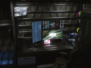 해커 은신처 3D 모델