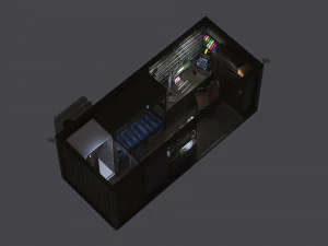 해커 은신처 3D 모델