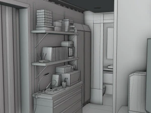 해커 은신처 3D 모델