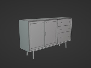 Accent Cabinet 3D 模型