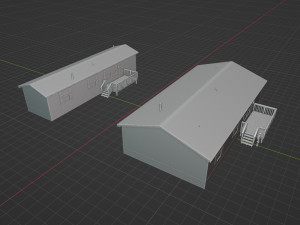 Trailer Houses 3D Модель
