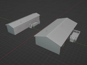 Trailer Houses 3D Model