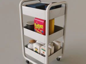 Utility Cart 3D Model