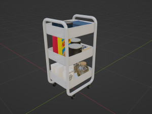 Utility Cart Model 3D