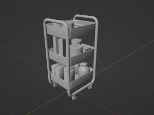 Utility Cart Model 3D