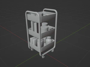 Utility Cart 3D Model