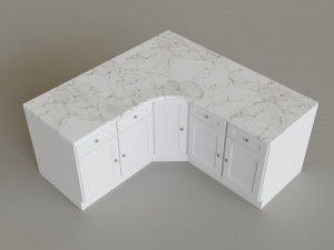 Kitchen Countertop Set 3D Model