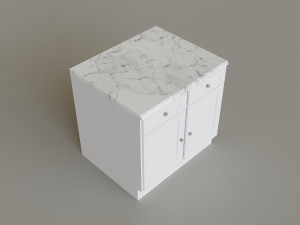 Kitchen Countertop Set 3D Model