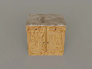 Kitchen Countertop Set 3D Model