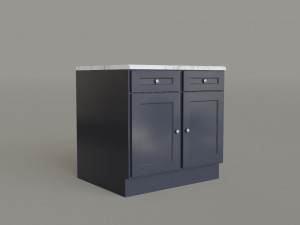 Kitchen Countertop Set 3D Model