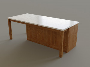 Kitchen Countertop Set 3D Model