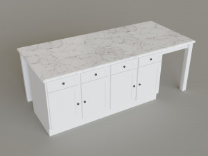 Kitchen Countertop Set 3D Model