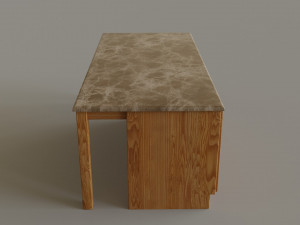 Kitchen Countertop Set 3D Model