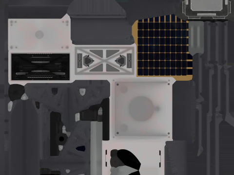 Reconnaissance Satellite 3D Model