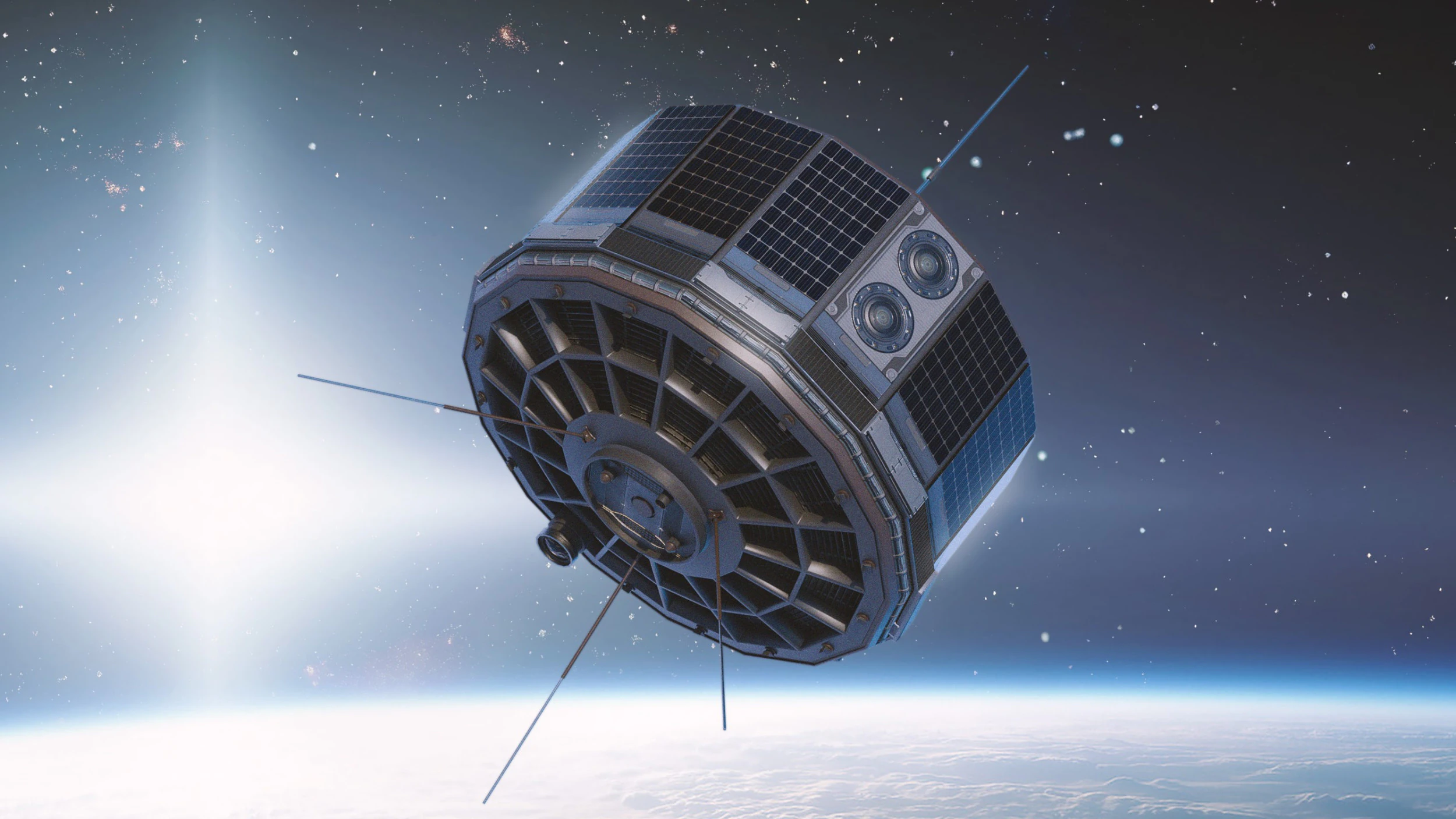 Vintage Satellite 3D Model .c4d .max .obj .3ds .fbx .stl .blend 