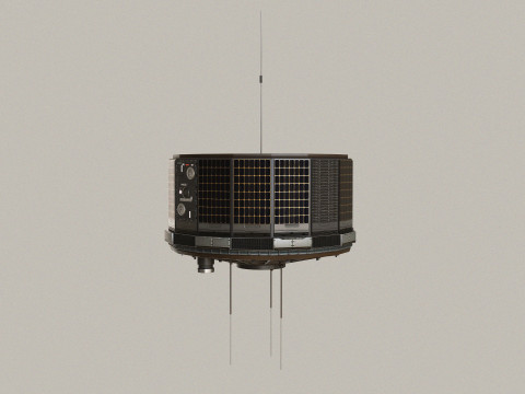 Vintage Satellite 3D Model