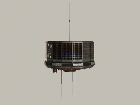 Vintage Satellite 3D Model