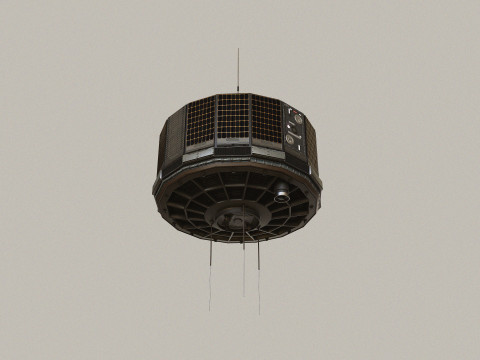 Vintage Satellite 3D Model