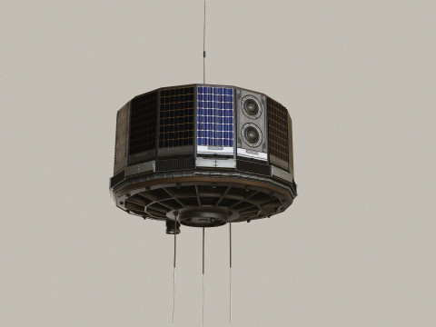 Vintage Satellite 3D Model