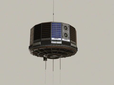 Vintage Satellite 3D Model