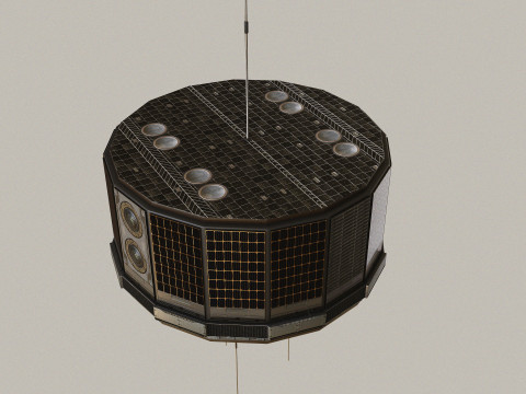 Vintage Satellite 3D Model