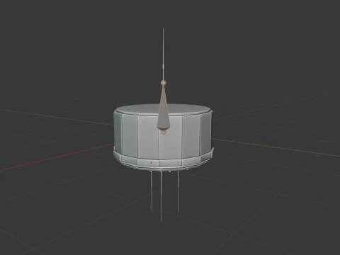Vintage Satellite 3D Model