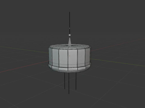 Vintage Satellite 3D Model