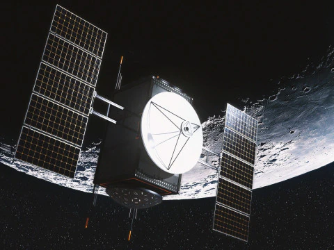 Satélite de sonda científica Modelo 3D